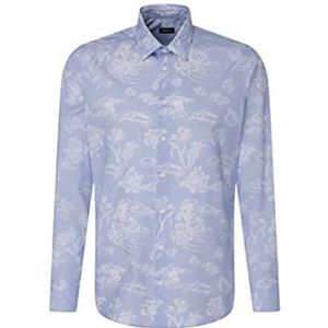 Seidensticker Heren Regular Fit Shirt met Lange Mouwen, Lichtblauw, S