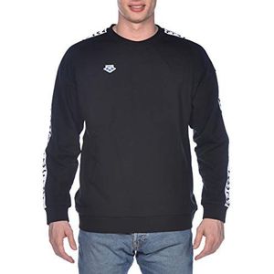 Arena Unisex's Sweat Team Oversize Sweatshirt, Zwart/Wit, Large