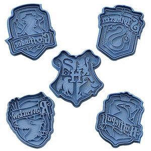 Cuticuter Verpakking met 5 uitsteekvormen voor Hogwarts, blauw