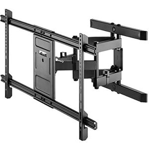 Tv muurbeugel voor 43-100 inch schermen - Pro - Kantelbaar en Draaibaar - Tot 60kg - Zwart