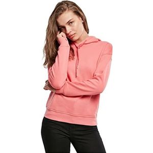 Urban Classics Dames capuchonpullover dames hoody dames sweatshirt basic sweater in vele kleuren verkrijgbaar, maten XS - 5XL, roze (pale pink), XXL