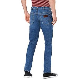 Wrangler Larston Slim Jeans voor heren, Blauw (Game On E), 30W x 34L