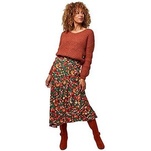 Joe Browns Dames Asymmetrische Herfst Rok, Groen Multi, 18