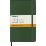 Moleskine Classic Ruled Paper Notebook - Soft Cover and Elastic Closure Journal - Color Myrtle Green - Large 13 x 21 A5 - 192 Pages