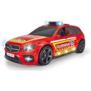 Dickie Toys - Brandweerauto Mercedes AMG E43 (30 cm) - gemotoriseerde brandweerauto met licht & geluid - voor kinderen vanaf 3 jaar