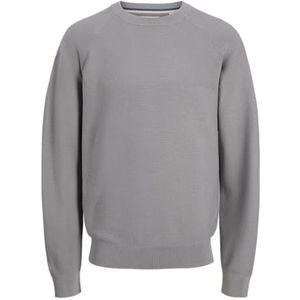 Jack & Jones Jcoarvid Knit Crew Neck, Grijs flanel, S