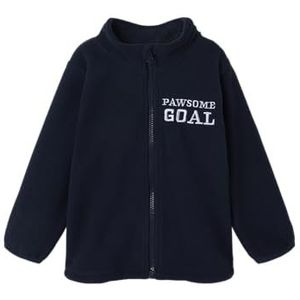 Name It - Nmmjohan Paw - Fleece Sweatshirt-Jas - Navy Blazer - Voor Jongens