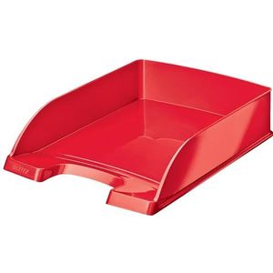 Leitz WOW A4 Brievenbak, Rood, Postbak voor Bureau, A4 Brievenbak, 52263023