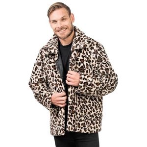 Chaks - Polyester Jas - Luipaardpatroon - Bontlook