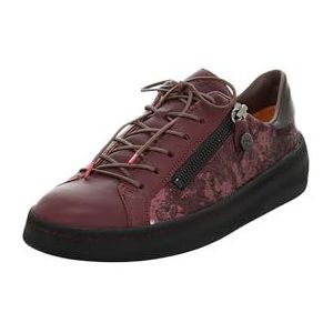 Think! Kumi chroomvrij gelooide duurzame sneakers voor dames, prugna combi 5000, 38 EU