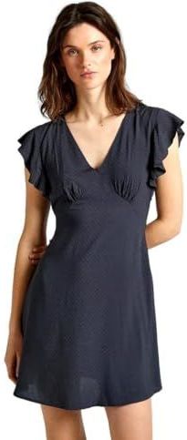 Pepe Jeans - Camila - Jurk - Antraciet - Korte Lengte - V-hals