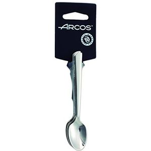 Arcos Serie Toscana - Mocca lepel set (6 lepels) - monoblock uit één stuk roestvrij staal 18/10 en 115 mm kleur zilver