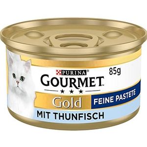 Gourmet Gold Mousse Kattenvoer, Natvoer met Tonijn - 12x85g - (12 blikjes; 1,02kg)
