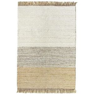 HAMID - Tapijt van jute, 100% natuurlijke jutevezel, zacht tapijt, handgeweven, voor woonkamer, eetkamer, slaapkamer, hal, ingang, (D2, 150 x 80 cm)