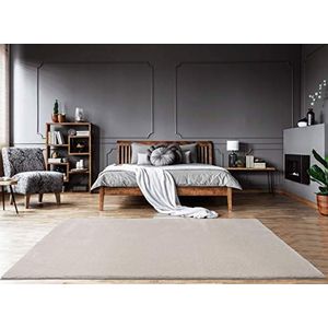 Mia´s Teppiche ""Bella"" woonkamer tapijt, hoogpolig 60x90 cm, beige