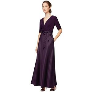 Alex Evenings - Satijnen Baljurk - Thee Lengte - A Line - Moeder van de Bruid