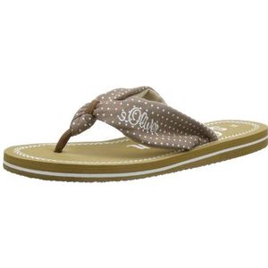 s.Oliver dames casual teenslippers, Braun Pepper Comb 326, 37 EU