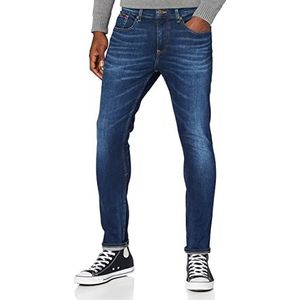 Tommy Jeans Austin Slim Tapered Asdbs Jeans voor heren, Aspen Donker Blauw Stretch, 30W / 32L