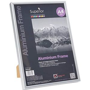SECO Fotolijst Seco A4 zilverkleur geborsteld aluminium 11 mm, zilver