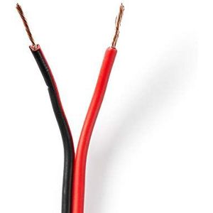 Nedis CAGW0750BK1000 audio kabel 100 m Zwart, Rood