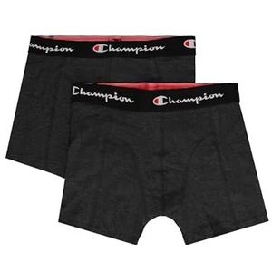 Champion heren Boxerslips Core x2, Grijs (donker gemêleerd), XXL