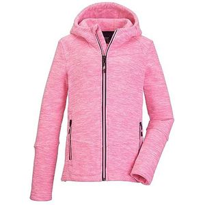 killtec Meisjes Fleecejack met capuchon KOW 164 GRLS FLC JCKT, light neon pink 176, 40921-000