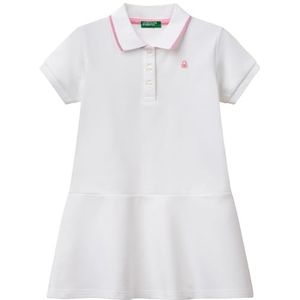 United Colors of Benetton Jurk voor meisjes en meisjes, Wit, 5 Jaar