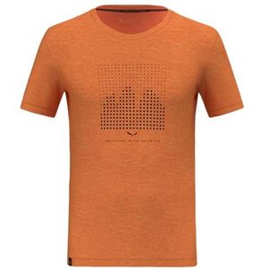 Salewa - Eagle Dotted Mountain T-shirt - Zomer T-shirt - Kleur: Onbekend - Materiaal: Merino Blend