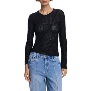 T-shirt - Effen - Langarmshirt - Gerecycled Polyester - Regular Fit