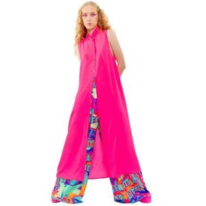 CHAOUICHE Flux Maxivest-vest, roze, maat XXL, Roze, XXL