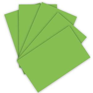 folia 6351 Gekleurd papier 130 g/m², gekleurd tekenpapier in lichtgroen, DIN A3, 50 vellen, als basis voor talrijke ambachten