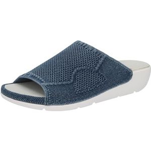 Berkemann Laisa pantoffels voor dames, tas van leer, grijs/wit, 40 EU