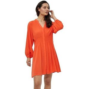 Pepercorn Manna jurk met lange mouwen | Rode jurken voor dames VK | Lente damesjurken | Maat XL
