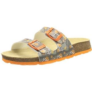 Superfit Voetbedpantoffel pantoffels, grijs/oranje 2090, 28 EU