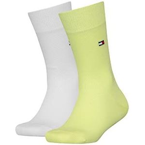 Tommy Hilfiger Unisex kinderen TH Basic 2P CLSSC Sok, Light Citrus, 23/26, Light Citrus, 23/26 EU