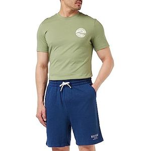 MUSTANG Heren Style Jim Sweat Slub Shorts, Insignia Blue 5230, L, Insignia Blue 5230, L