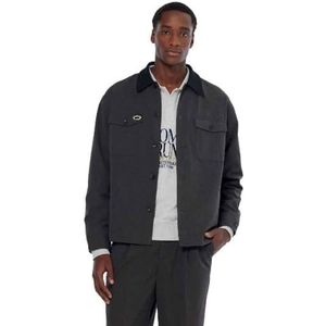 Scotch & Soda melange shirt jacket, Dark Grey Melange 021, M