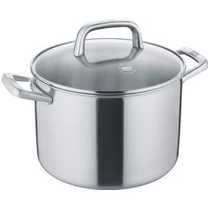 Berndes Pot Tricion Resist 24 cm, kookpan met deksel 7,5 l volume, voor alle warmtebronnen incl. inductie, anti-aanbaklaag