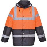 Portwest S467 Hi-Vis Tweekleuren Parka, Oranje, Grootte M