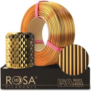 Rose 3D PLA Magic Silk Filament 1,75 mm voor 3D-printers, printmaterialen, licht glanzend, biologisch afbreekbaar, PLA 3D-printerfilament, 3D-printmaterialen, mystiek tijger, navulling, 1 kg