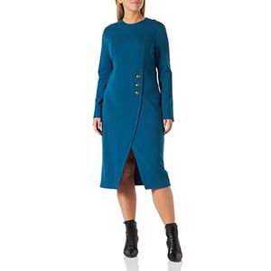 Pinko Altea Punt stoffen cocktailjurk voor dames, G31_Marokkaans Blauw, 36 NL