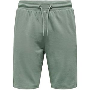 ONLY & SONS Onsneil Sweat Noos Shorts voor heren, Castor Gray, M