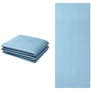 Good Nite Opvouwbare yogamat antislip draagbare fitnessmat opvouwbaar licht gym mat Pilates sport reizen oefenmat voor vrouwen mannen 183 x 61 x 0,6 cm (blauw)