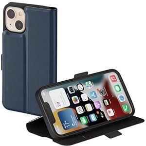 Hama Hoes voor mobiele telefoon voor Apple iPhone 14 (beschermhoes met kaartvak, inklapbare iPhone 14 hoes met magneetsluiting en standfunctie) donkerblauw