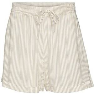 Vero Moda Damesshort 10286521, Sneeuwwit/strepen: irish cream, M