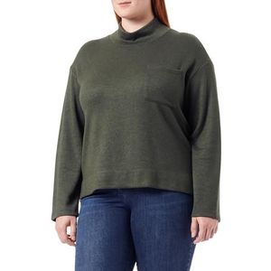 s.Oliver Sweatshirt voor dames, lange mouwen, groen 36, groen, 36