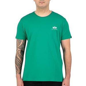 ALPHA INDUSTRIES Basic Small Logo T-shirt voor heren, Groen (Jungle Green), L