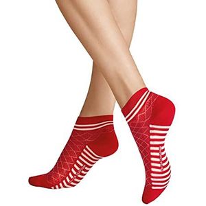 Hudson College Ssod Sneakersokken voor dames, Pilly-rood, 39-42 EU