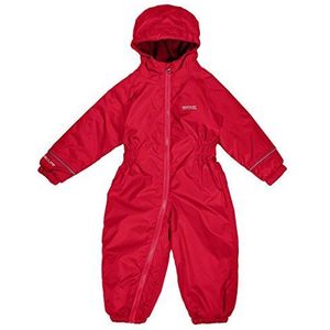 Regatta Unisex Kids Splosh Iii waterdicht en ademend geïsoleerd lichtgewicht alles-in-één regenpak, rood (peper), 18-24 maanden UK