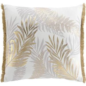 douceur d'intérieur, Afneembaar kussen (50 x 50 cm) Melisse, katoen/polyester bedrukt